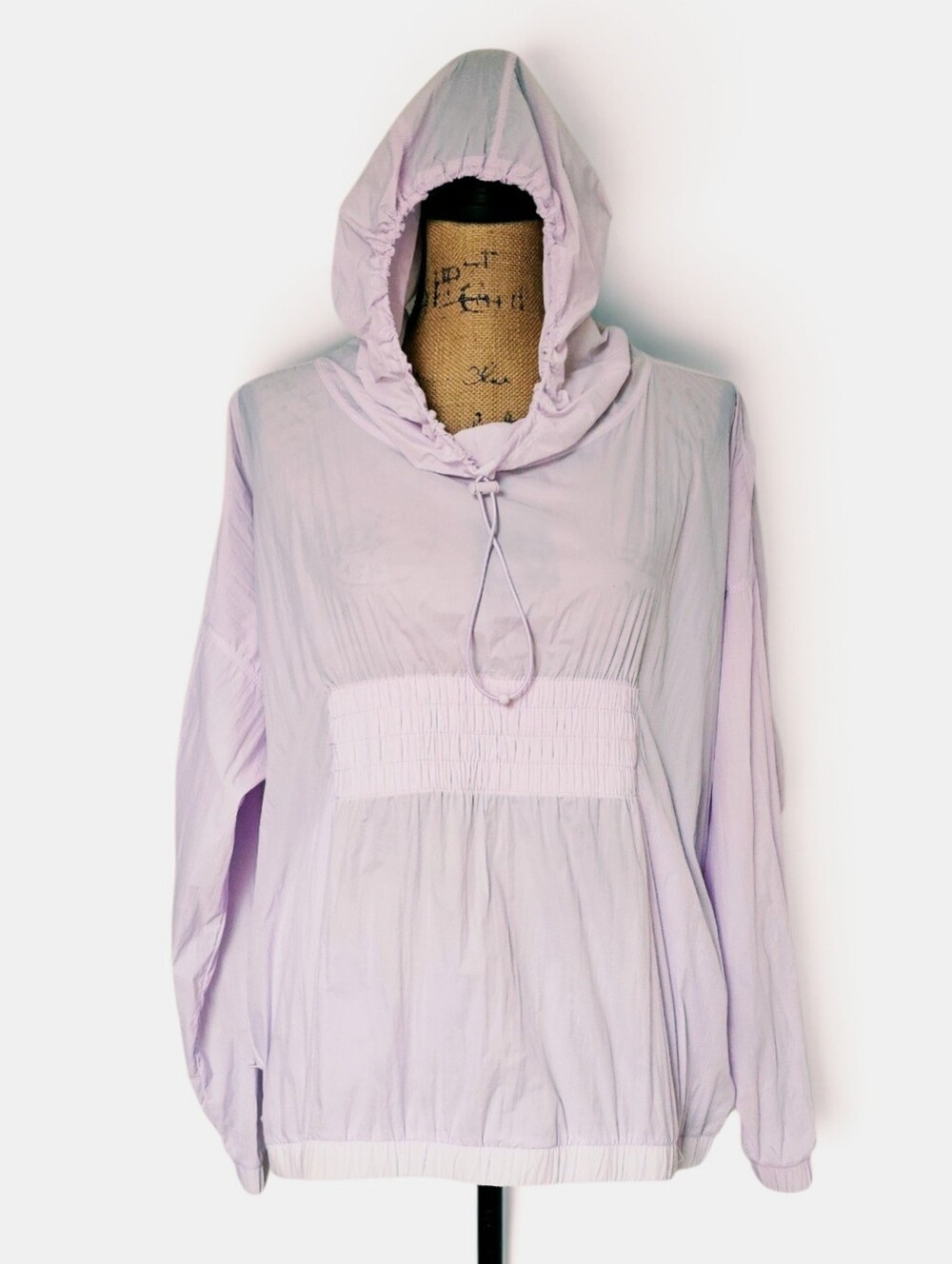 Athleta Dispatch Anorak Light Purple Hooded Pullover Windbreaker Jacket, Size M - Picture 5 of 9
